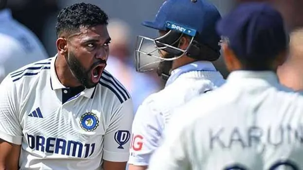 “Mohammed Siraj Fined for Aggressive Celebration After Duckett Wicket in Heated Lord’s Test”